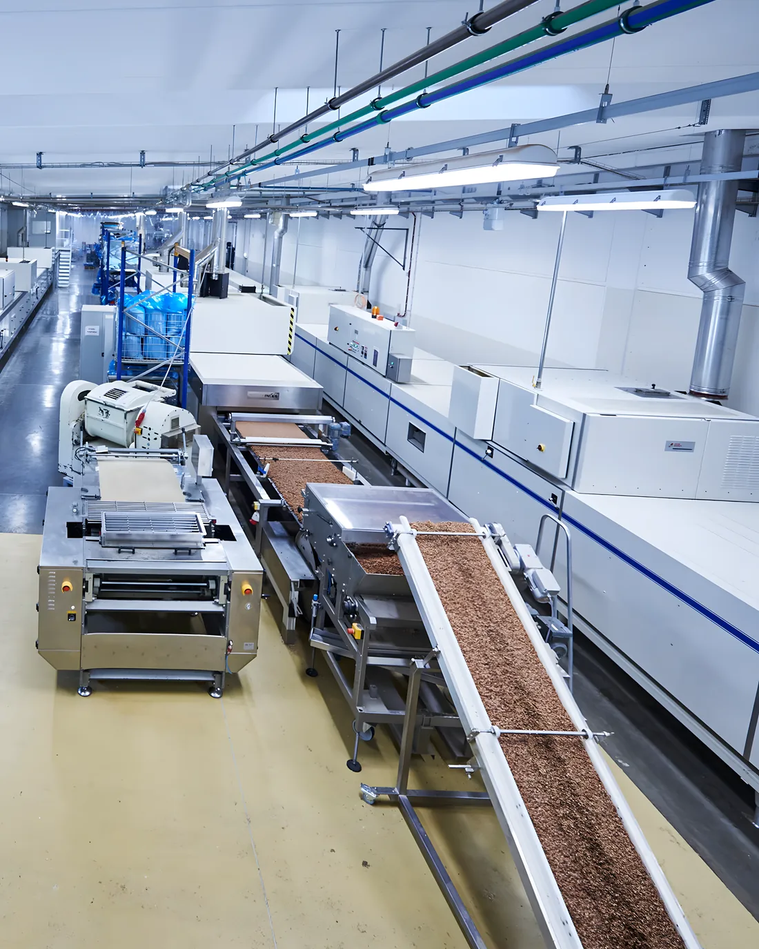 Produktionslinie für Crunchy bei Lebensgarten in Adorf